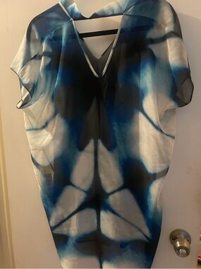 Royal Blue Tunic Blouse